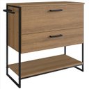 Ver imagem 2 de Gabinete de Banheiro 80cm Industrial para Cuba Satto Mel Z54 - Mpozenato