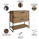 Ver imagem 3 de Gabinete de Banheiro 80cm Industrial para Cuba Satto Mel Z54 - Mpozenato