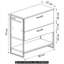 Ver imagem 4 de Gabinete de Banheiro 80cm Industrial para Cuba Satto Mel Z54 - Mpozenato