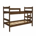 Ver imagem 2 de Beliche Solteiro com Escada e Proteção Antiquedas 100% MDF Prisma Plus Yescasa Marrom/Amadeirado