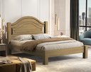 Ver imagem 2 de Cama 100% Mdf Isis Casal Estrado Reforçado Painel Inteiriço:amendoa
