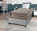 Ver imagem 1 de Conjunto Cama Box Espuma San Diego Bege Solteiro 88x188x67