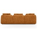 Ver mais imagens de Sofá 3 Lugares com Chaise Direito Sala Living 248cm Arlo F04 Couríssimo Whisky - Lyam Decor