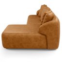 Ver imagem 6 de Sofá 3 Lugares com Chaise Direito Sala Living 248cm Arlo F04 Couríssimo Whisky - Lyam Decor