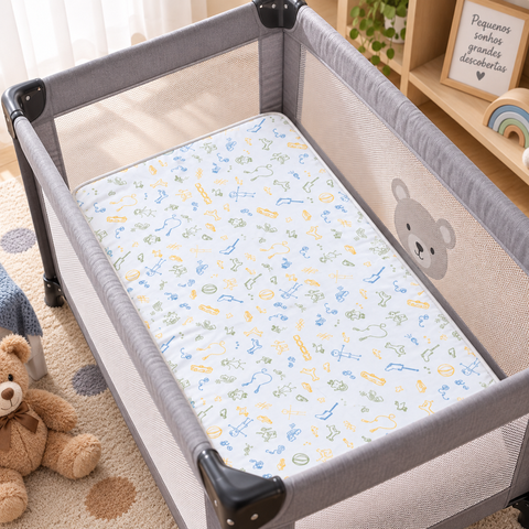 Colchão para Chiqueirinho Bebê 100CMX70CMX10CM Impermeável