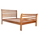Ver imagem 1 de Cama Casal Madeira Macica Gonda 146 cm Peseira Alta Mogno Mell Nath