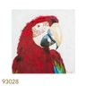 Quadro Pintura Arara Vermelha - 1