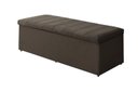 Ver imagem 1 de Calçadeira Baú Vitoria 100 cm Suede Marrom Escuro