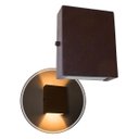 Ver imagem 1 de 3x Arandela Slim 2 Focos Marrom Parede Muro Interna Externa St1597