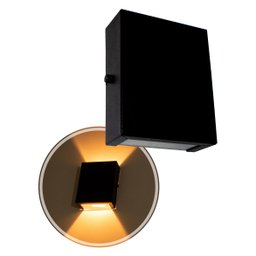 10x Arandela Slim 2 Focos Preta Parede Muro Interna Externa St1597 - 1