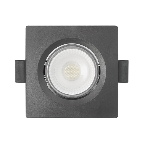 Luminária de Teto Spot Preto Led Taschibra Alltop Par30 Quadrado Embutir 10w 6500k Luz Fria