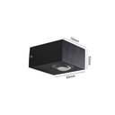 Ver imagem 3 de Arandela de Parede Led Foluí Retangular Facho Duplo Aberto Externo 3000k 6w Bivolt 5,3x7x8,3cm Alumí