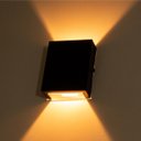 Ver imagem 4 de 3x Arandela Slim 2 Focos Preta Parede Muro Interna Externa St1597