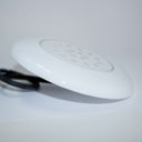 Ver imagem 5 de Luminária led para piscina 9w 12v 125mm luz azul com acabamento branco + fonte 2A ST775