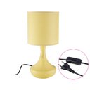 Ver imagem 1 de Luminária de Mesa Abajur Pendule Ceramica Cupula Tecido 33cm St1343
