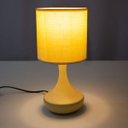 Ver imagem 2 de Luminária de Mesa Abajur Pendule Ceramica Cupula Tecido 33cm St1343