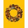 Guirlanda Com Girassóis Decorada Luzes De Led 45 cm Luxo - 8