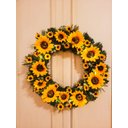 Ver imagem 5 de Guirlanda com Girassóis Decorada Luzes de Led 45 Cm Luxo