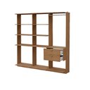 Ver imagem 3 de Guarda-Roupas Closet Modulado Alasca Duo 180cm 3 Peças com 2 Gavetas e Cabideiros Freijó Carraro