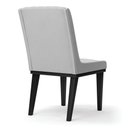 Ver imagem 3 de Cadeira Sala de Jantar Base Madeira Preto Kit 2 Sofia Suede D03 - D'Rossi Cor Cinza