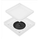 Ver imagem 1 de Ralo Oculto com Tela 15x15 Quadrado Branco