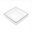 Ver imagem 2 de Ralo Oculto com Tela 15x15 Quadrado Branco