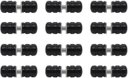 Ver imagem 2 de Kit Puxador Box Boleado em ABS Preto, 6.6 x 2.3 cm, 4 Unidades