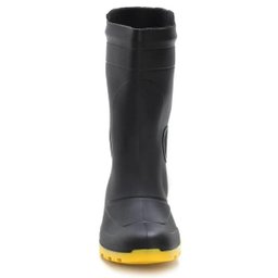 Bota de Borracha Pega Forte Preto / Amarelo N. 41 - 2