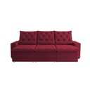 Ver imagem 6 de Sofá Retrátil 3 Lugares 250m Suede Intenso Reclinável Milão Vermelho