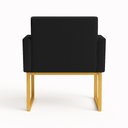Ver imagem 4 de Poltrona para Sala de Estar Reforçada Recepção Base Ferro Preto