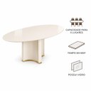 Ver imagem 3 de Mesa de Jantar 6 Lugares Chanel Off White DJ Móveis