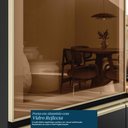 Ver imagem 4 de Armário Aéreo Proença 120cm Basculante 1 Porta Mdf e 1 Porta Vidro Reflecta Nogueira Touch-