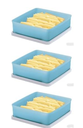Ver imagem 1 de Tupperware Kit 03 Refri Box 400ml Cor Azul Tupperware Kit 03 Refri Box 400ml Cor Azul