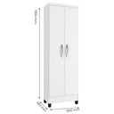 Ver imagem 3 de Armário Multiuso 2 Portas Egito Branco - Incorplac