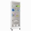 Ver imagem 4 de Armário Multiuso 2 Portas Egito Branco - Incorplac