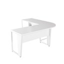 Ver imagem 7 de Mesa em L Escritório 210cm X 210cm Pés Metal F5 Office Cor:branco