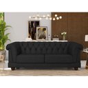 Ver imagem 2 de Sofá Living 4 Lugares 274cm Apso Courino Preto - Sallar Home