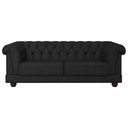 Ver imagem 1 de Sofá Living 4 Lugares 274cm Apso Courino Preto - Sallar Home