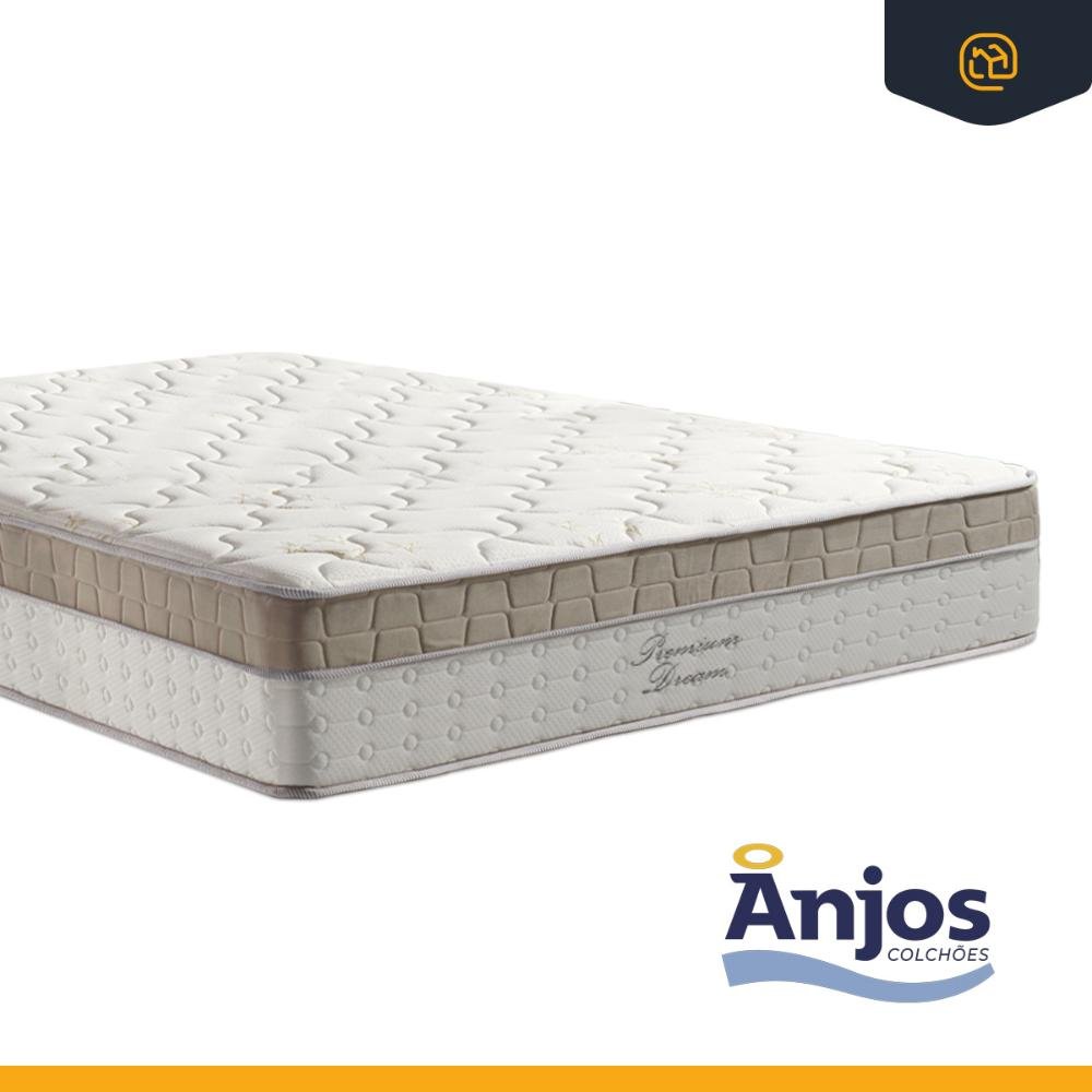 Cama Box Baú com Colchão de Molas Ensacadas Pillow In Anjos Premium Dream Queen 158cm - 6