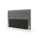 Ver imagem 2 de Cabeceira Estofada para Cama Box Bellatrix 160 para Cama Queen Sued Cinza Aradecor