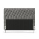 Ver imagem 3 de Cabeceira Estofada para Cama Box Bellatrix 160 para Cama Queen Sued Cinza Aradecor