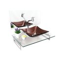 Ver imagem 2 de Kit Cuba de Vidro + Tampo + Suporte - Gabinete P/ Banheiros:marrom