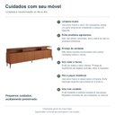 Ver imagem 6 de Rack Bend 180 cm Porta Lisa Incolar Cedro com Pé Preto