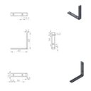 Ver imagem 2 de Cantoneira em L 2 1/2" (63,5x63,5mm) Cartela com 10 Unidades Bicromatizada Completa