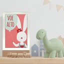 Ver mais imagens de Kit 4 Quadros Infantil Leão Animais Bichos Frases 20x30cm Arte na Arte Moldura Branca