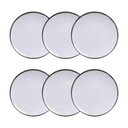 Ver imagem 1 de Conjunto 6 Pratos Sobremesa 19cm Canyon Porcelana Tramontina