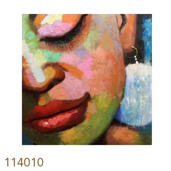 Quadro Mulher Olhos Fechados Direito Fullway - 1