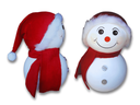 Ver imagem 1 de Decoração Casa Festa Natal Boneco Das Neves em Cerâmica:vermelho
