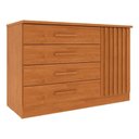 Ver imagem 1 de Cômoda com 4 Gavetas 134cm Multimóveis CR35473 Cinamomo