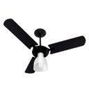 Ver imagem 1 de Ventilador de Teto Venti-Delta New Delta Light Preto 383151 3 Pás Laqueado 110V
